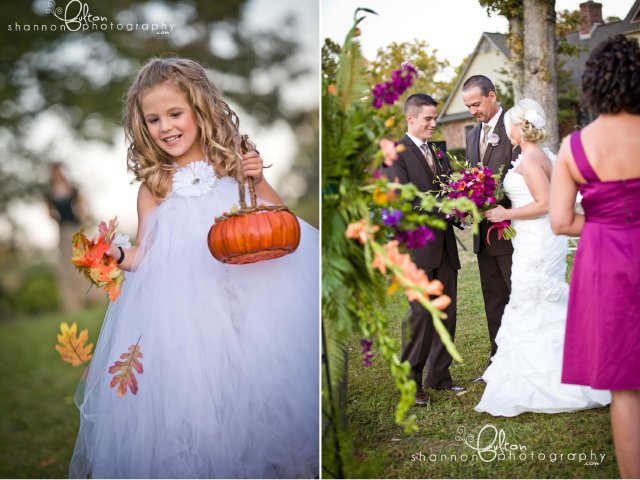 flower girl, bride, father of the groom, ceremony, outdoor, reagan tn